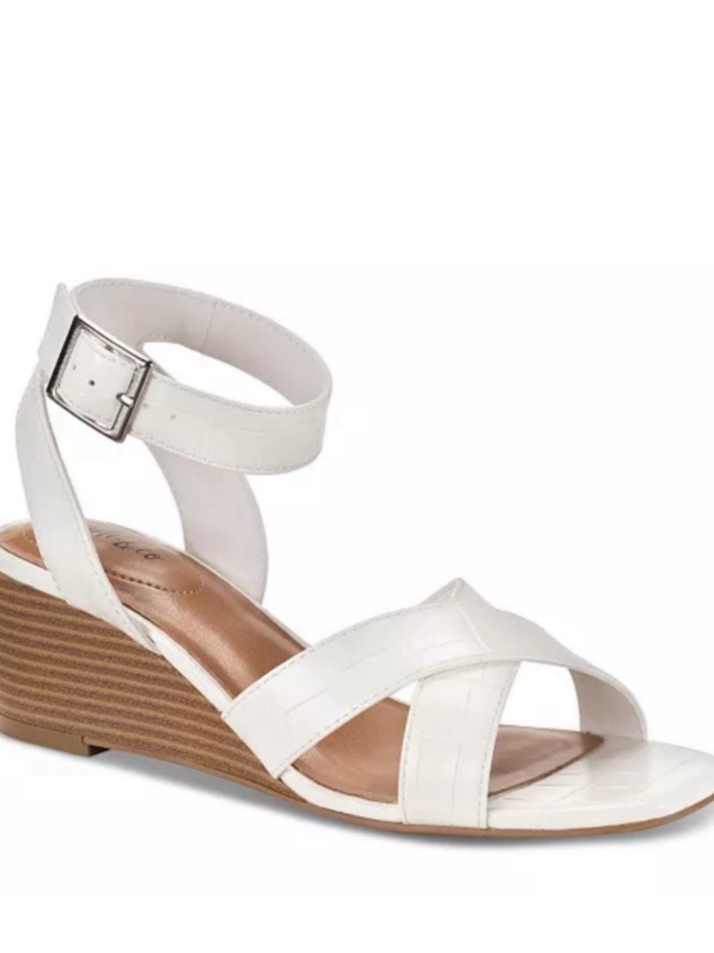 Style & Co Croc Wedge Sandal
Size 9